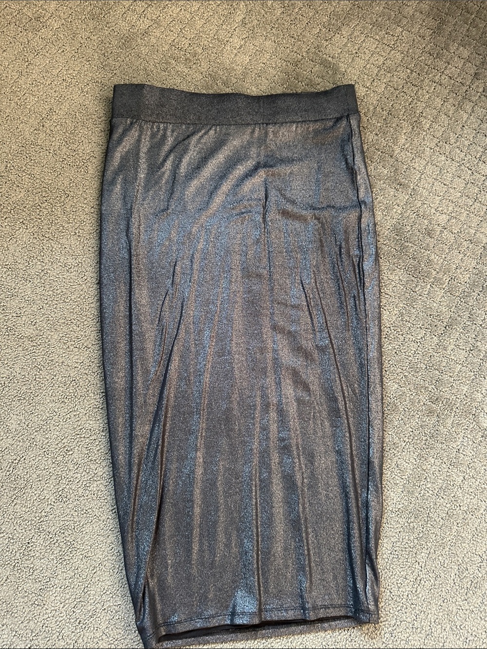Bar III Metallic Charcoal Pencil Skirt